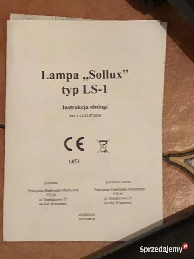 Lampa Sollux LS1 Sanok