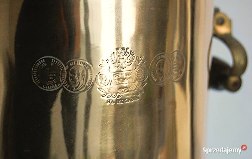 Samowar mosiężny carski Carska Rosja Moskwa Lublin sprzedam