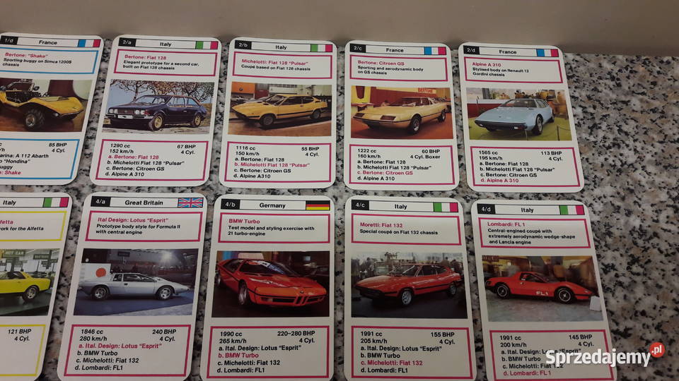 Karty Top Trumps series 2 Prototypes Głuchołazy