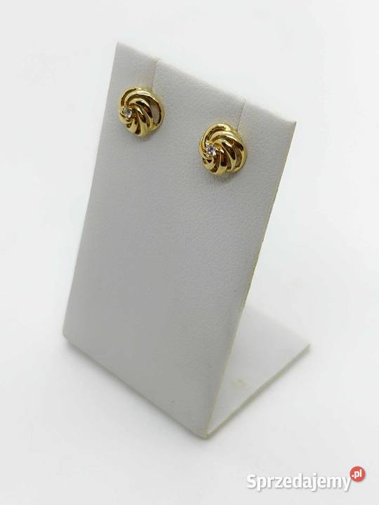 Złote Kolczyki pr 585 115g Sztyft Kolczyki warmińsko-mazurskie Elbląg