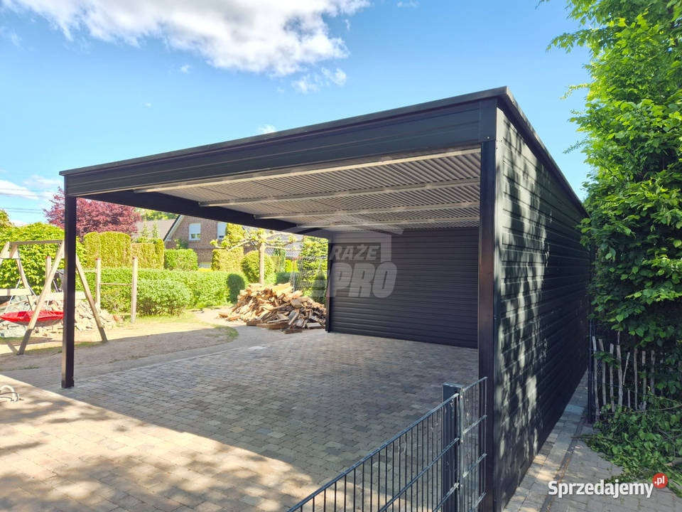 Wiata samochodowa CarPort 6x6 rynna dach spad w wielkopolskie