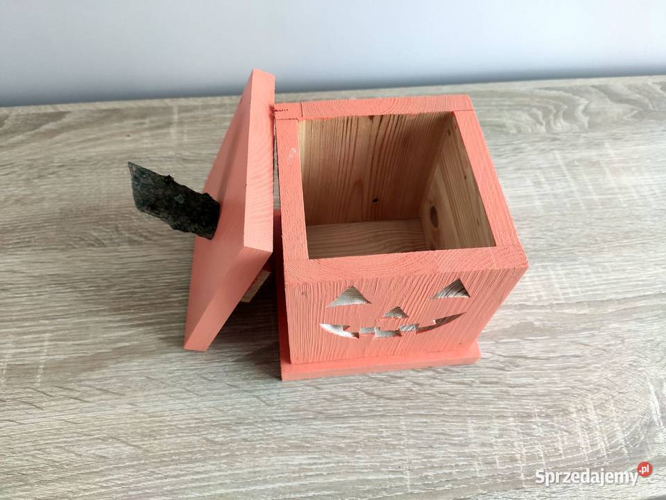 Lampiony na Halooween drewniane dynie Tuchola sprzedam