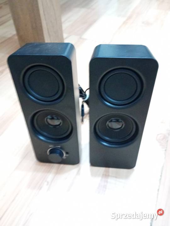 głośniki 10W mini jack USB zasilanie czarne Szczecin