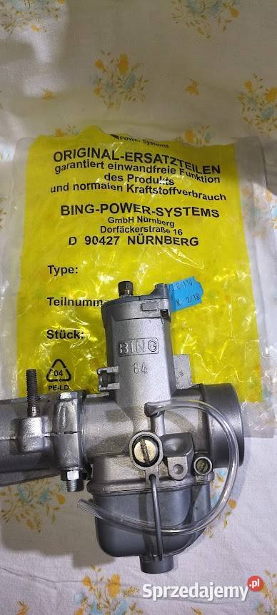 GAŹNIK BING ORYGINAŁ 84 do MZ TROPHY 250 10km MZ Połaniec