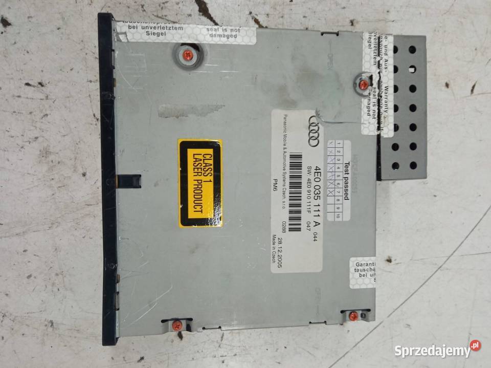 RADIO ZMIENIARKA CD FABRYCZNE 4E0035111A Audi A6