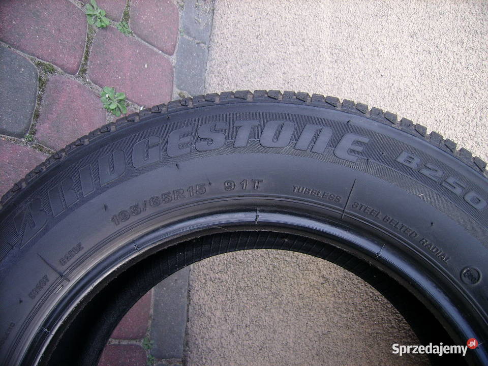 Opona Bridgestone B250 19565 R15 91T 7 mm nowa z lato