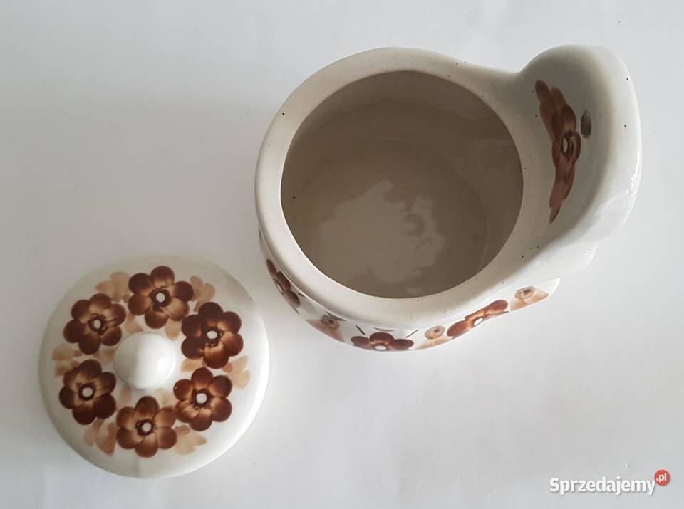 Pojemnik porcelanowy porcelana PRL dekor Legnica