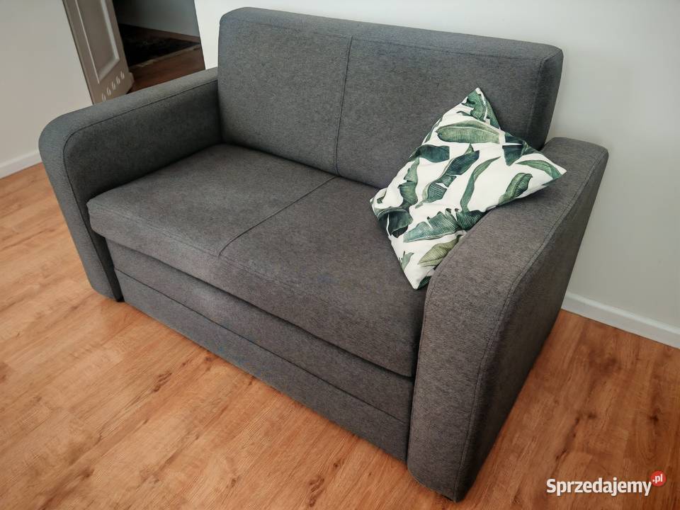 Sofa kanapa rozkładana 2 osobowa ciemny szary Gorzów Wielkopolski