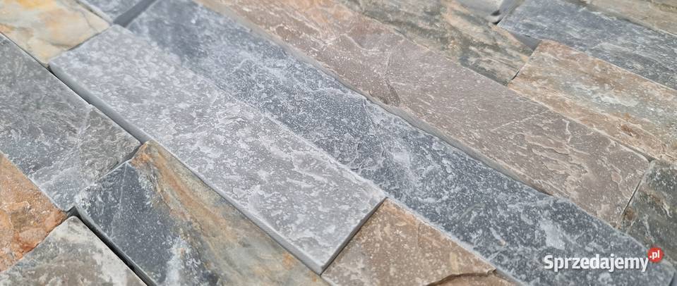 Kamień Naturalny Slate Grey Mix Yellow 10 x 35 Płytki i fugi Warszawa