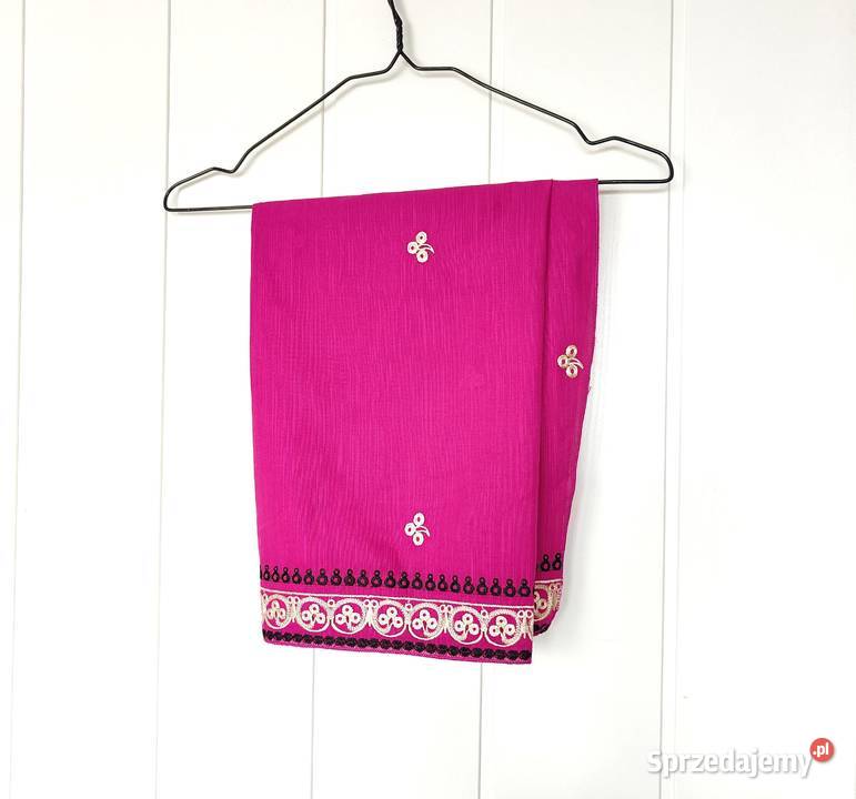 Różowy szal chusta orient indyjski szalik hijab zachodniopomorskie Szczecin