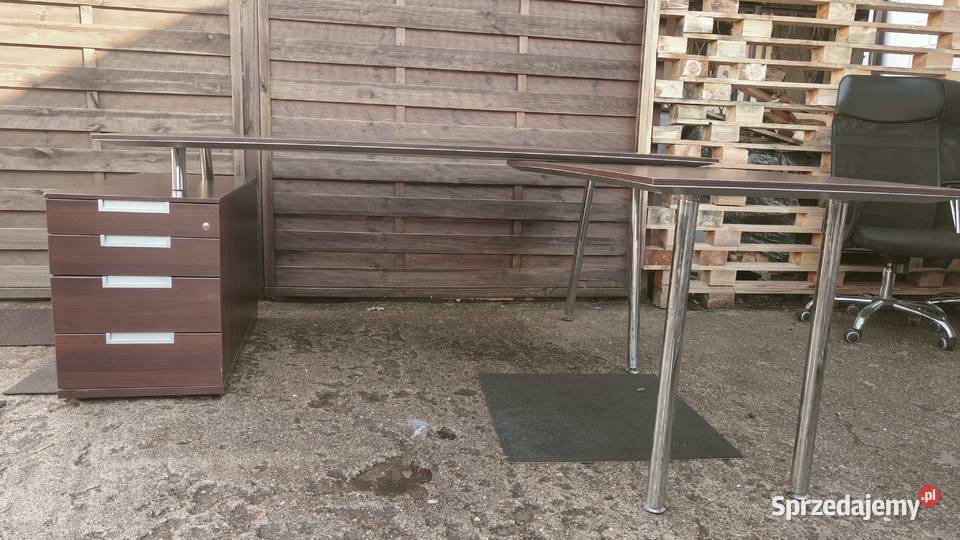 Biurko gabinetowe z kontenerkiem dostawką i Meble mazowieckie Warszawa