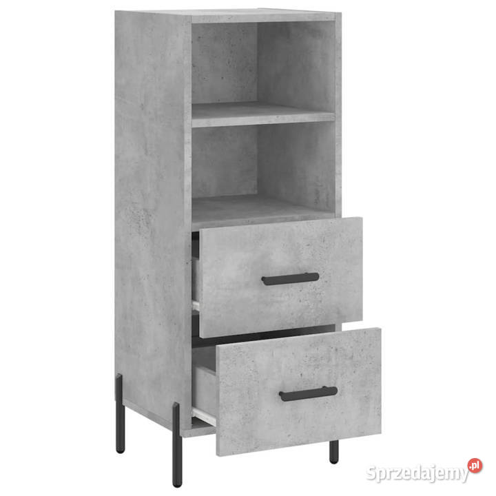 Szafka szarość betonu 345x34x90 materiał Warszawa
