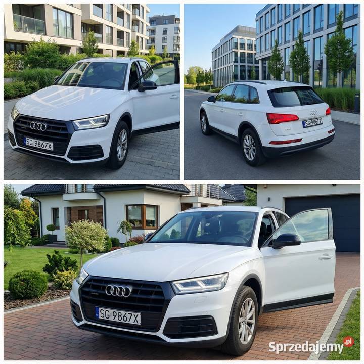 Audi Q5 Białe z czarnymi lusterkami wyjątkowy