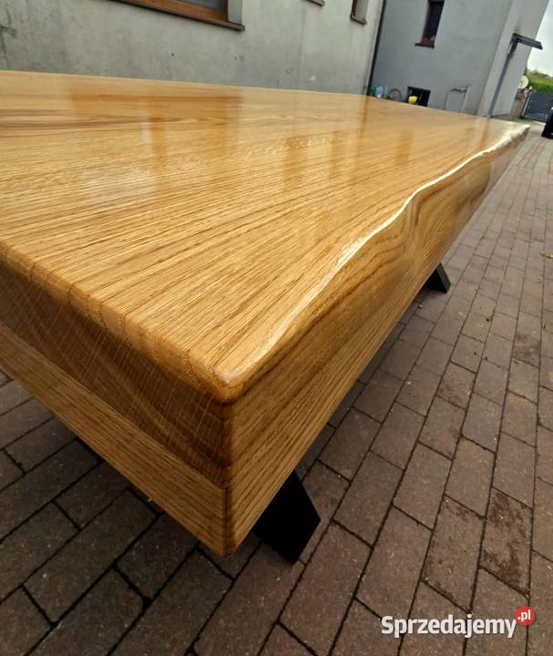 Stół dębowy masywny do jadalni salonu 75cm pomorskie Chojnice