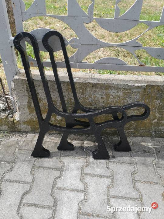 Nogi do ławki żeliwne PRL