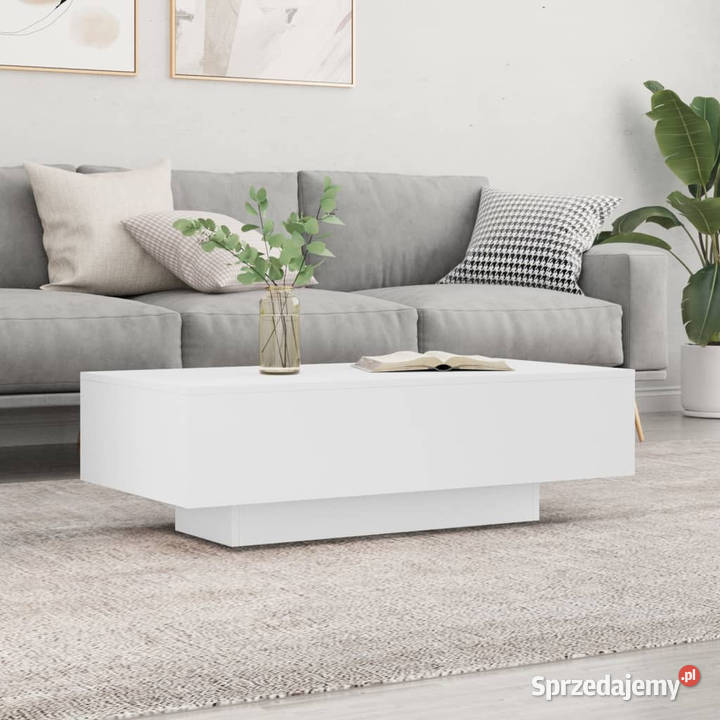 Stolik kawowy biały 100x495x31 materiał Warszawa