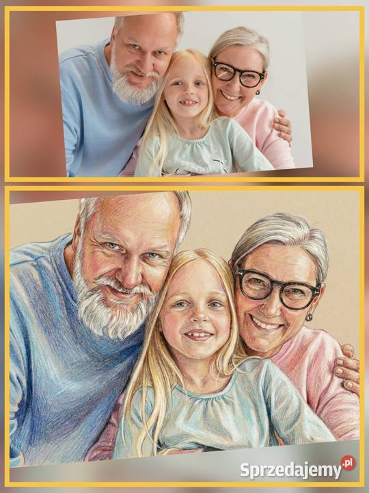 Portret Cyfrowy AI na zamówienie Wydruk Rama Jarocin