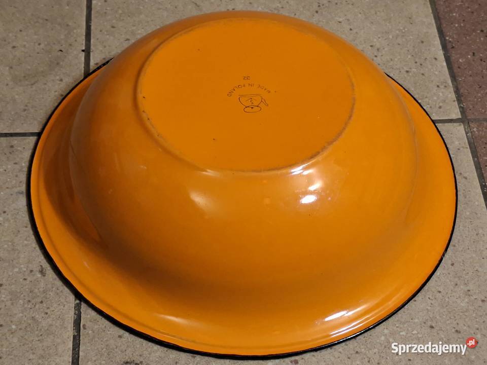 Miski emaliowana Silesia PRL śr 32 śląskie Chorzów