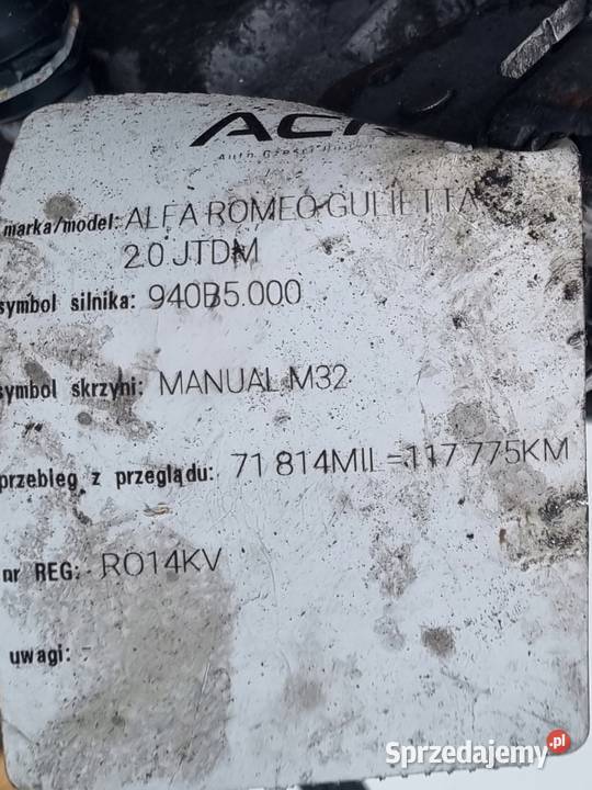 Alfa Romeo Giulietta 20 JTDM MANUALNA SKRZYNIA Chełm sprzedam