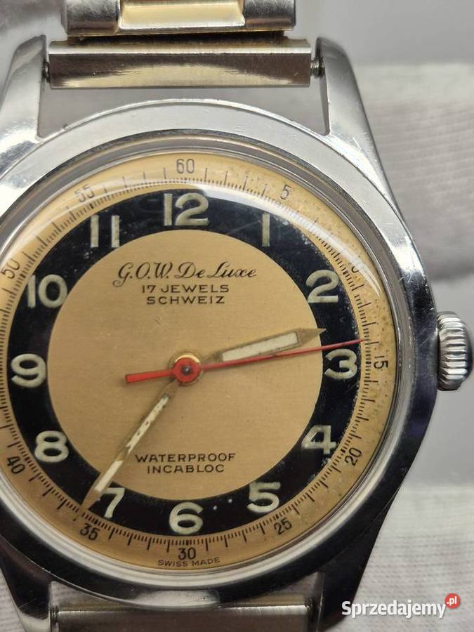 Zegarek vintage GOW De Luxe Chorzów