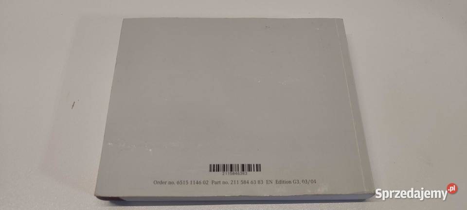 MERCEDES W211 INSTRUKCJA WERSJA ANGIELSKA