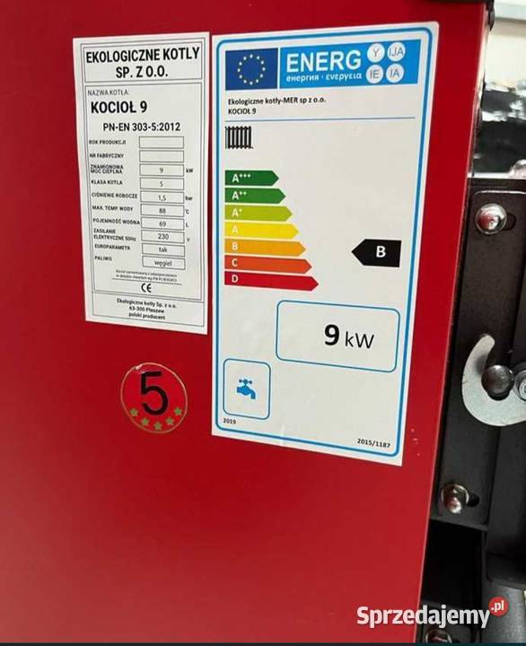 PIEC KOCIOŁ 9 kW do 80 m2 ZESTAW NA DREWNO Pleszew