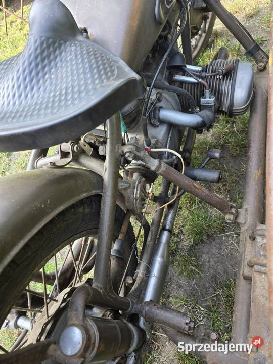 Motocykl URAL M 61 z koszem i dokumentami pozostałe