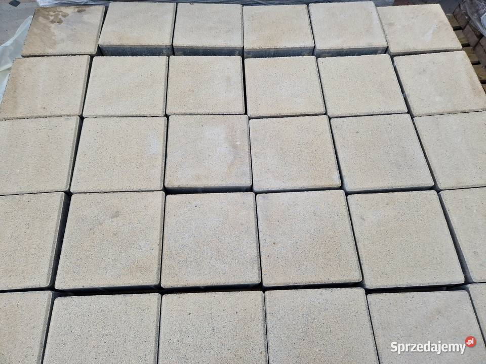 Kostka Brukowa Quadra 20x20x8 Pergaminowa Biel mazowieckie Wielogóra