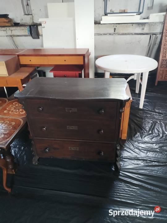 Komoda drewniana stoliki drewaniane