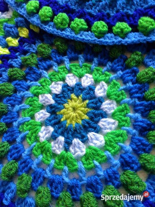 Szydełkowa mandala szafir Katowice