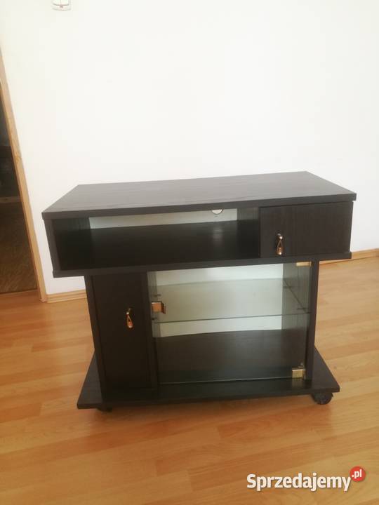 Stolik RTV czarny w stanie Warszawa