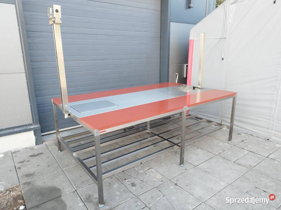 Stół do produkcji kebaba wbudowane dwie wagi Wieliczka