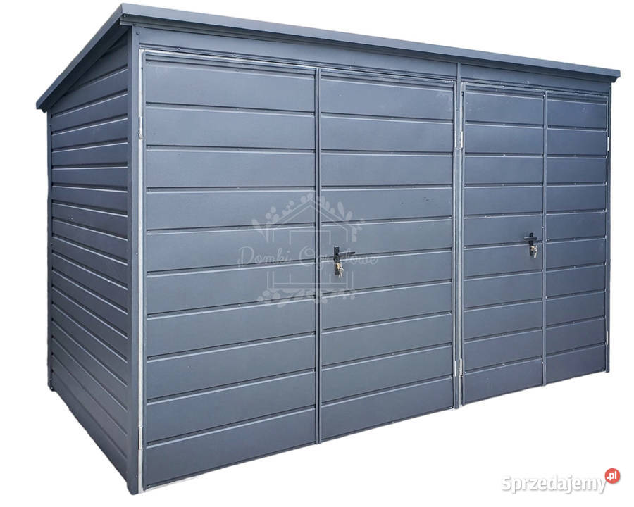 Schowek Domek Ogrodowy 35x2m 2x Brama Antracyt Chojnice