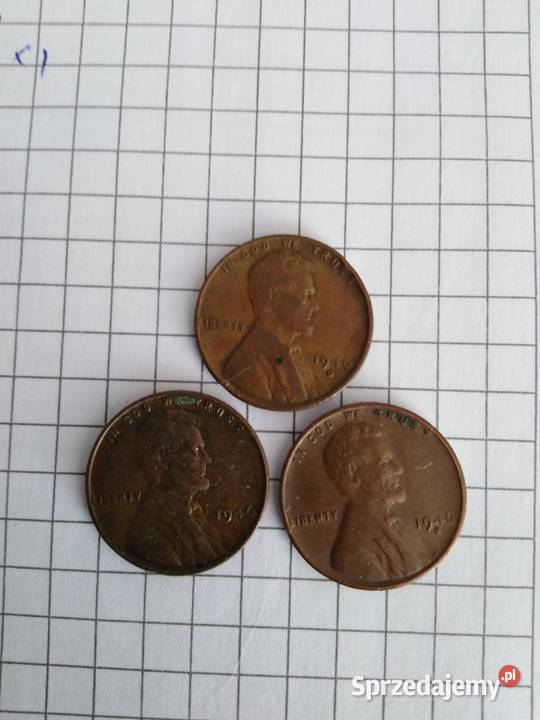 Lincoln cent usa 1946 P S i D lubuskie