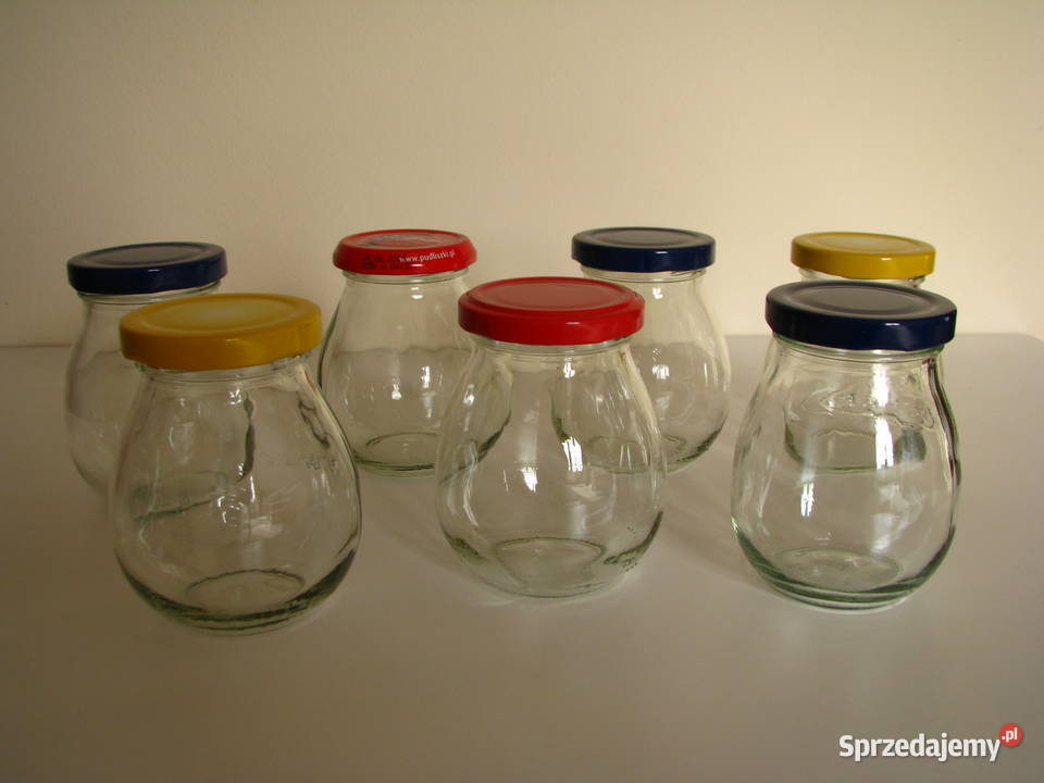 Słoje słoiki słoiczki z nakrętkami na przetwory Brzegi