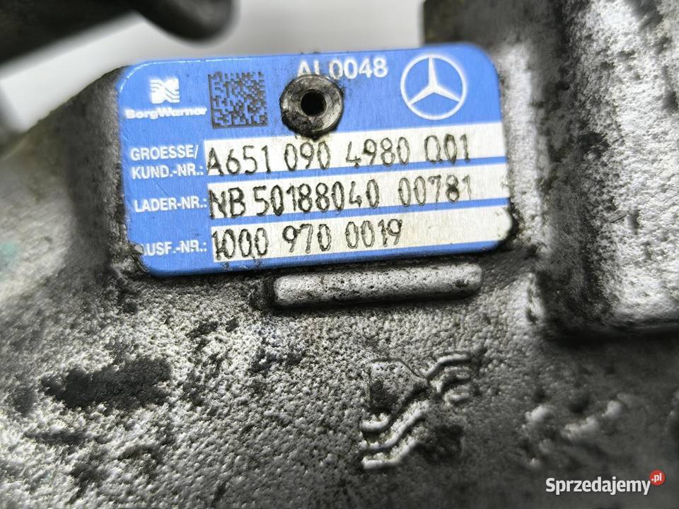 RURA TURBOSPRĘŻARKI MERCEDES EKLASA W212 22 CDI Silniki i osprzęt