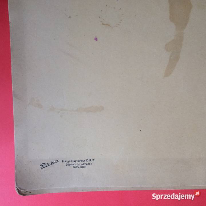 1984 Niemiecka Teczka Akt Stettin zachodniopomorskie