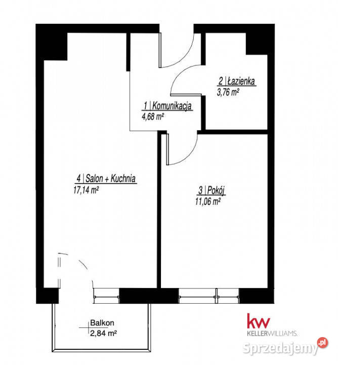 Mieszkanie 3664m2 2 pokojowe Poznań