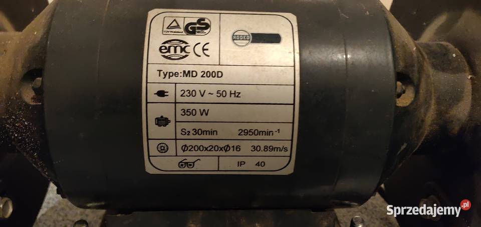 Szlifierka stołowa EMC MD 200D niemiecka 350W Szlifierki stołowe Dom i Ogród mazowieckie Warszawa