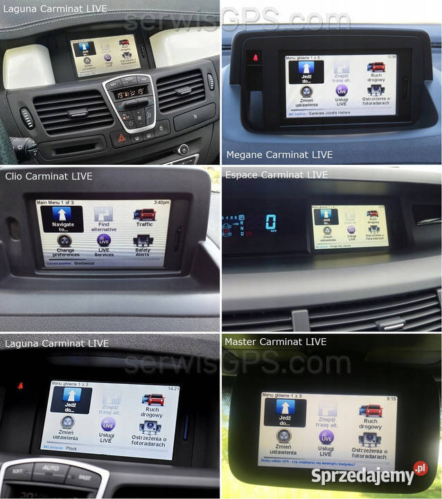 Mapa Renault SD TomTom Carminat LIVE 1105 warmińsko-mazurskie