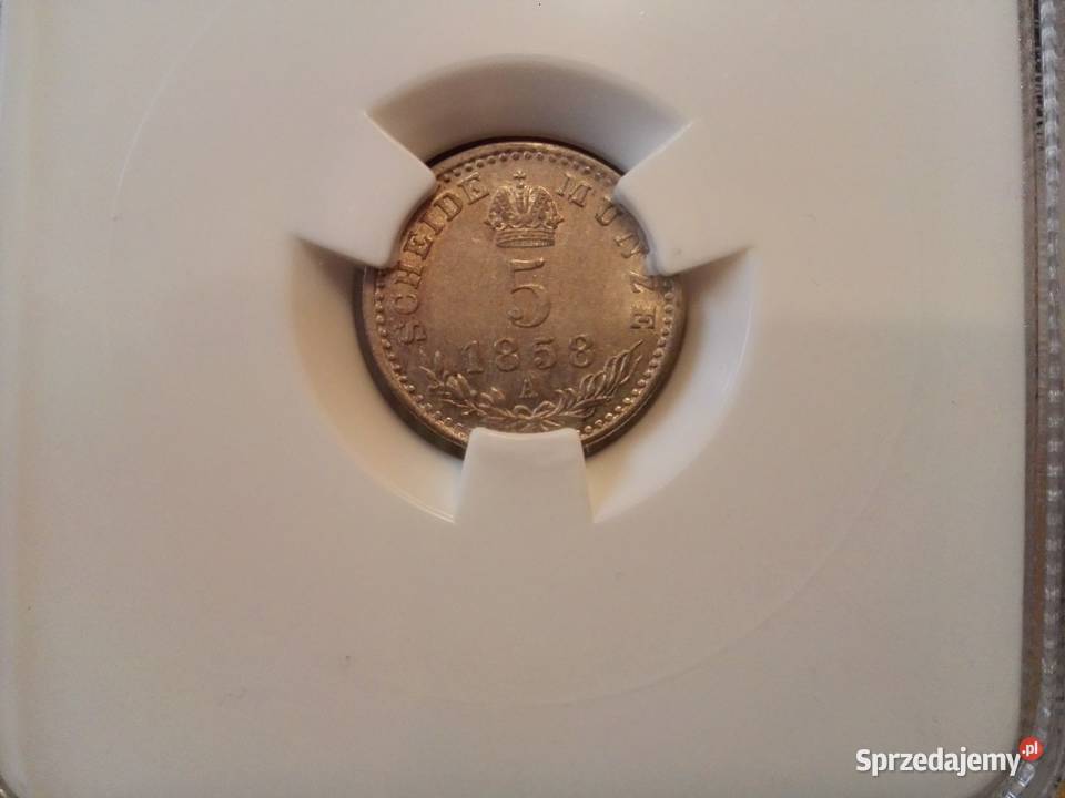 5 KRAJCARÓW 1858 AUSTRIA moneta srebrna