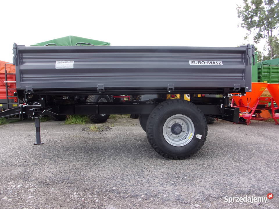 NOWA przyczepa rolnicza EUROMASZ 3t trzystronny Opoczno sprzedam