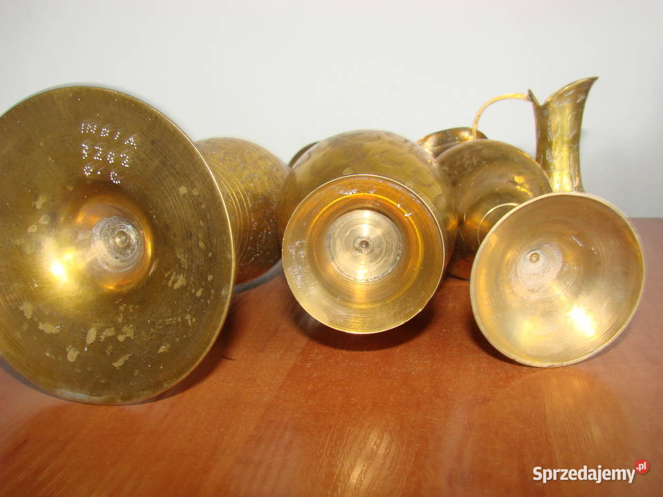 mosiężny orientalny wazon indyjski