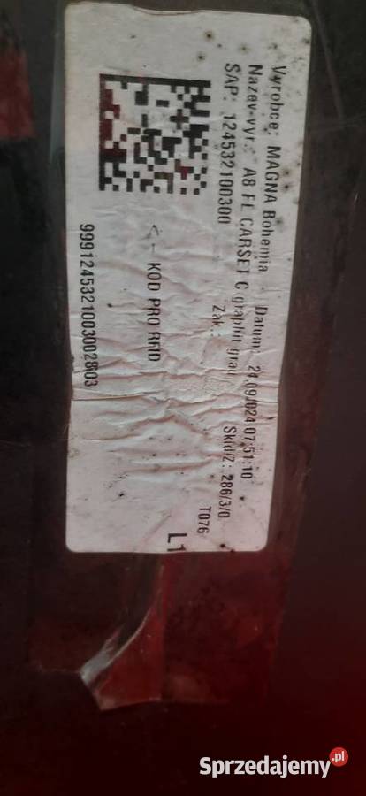 Zderzak tył octavia IV lift LF7C automatyczna śląskie Częstochowa sprzedam