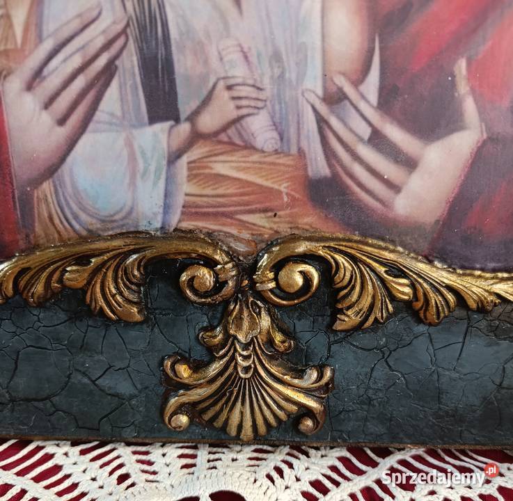 Obraz sakralny Rękodzieło Decoupage Boże Stalowa Wola