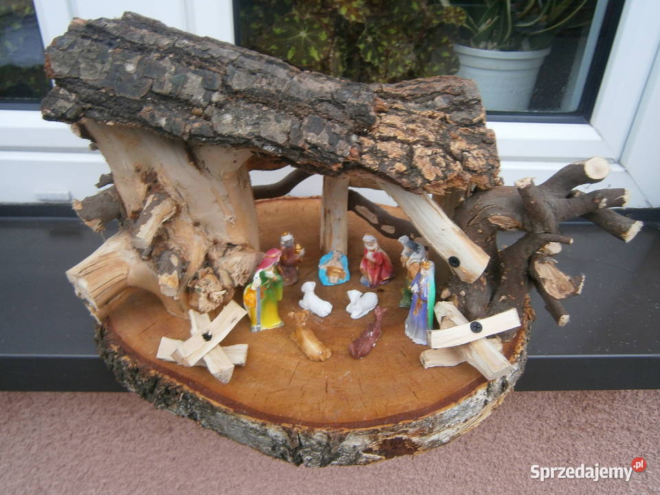 plaster drewna Szopka Bożonarodzeniowa drewniana Boże Narodzenie Siedlce