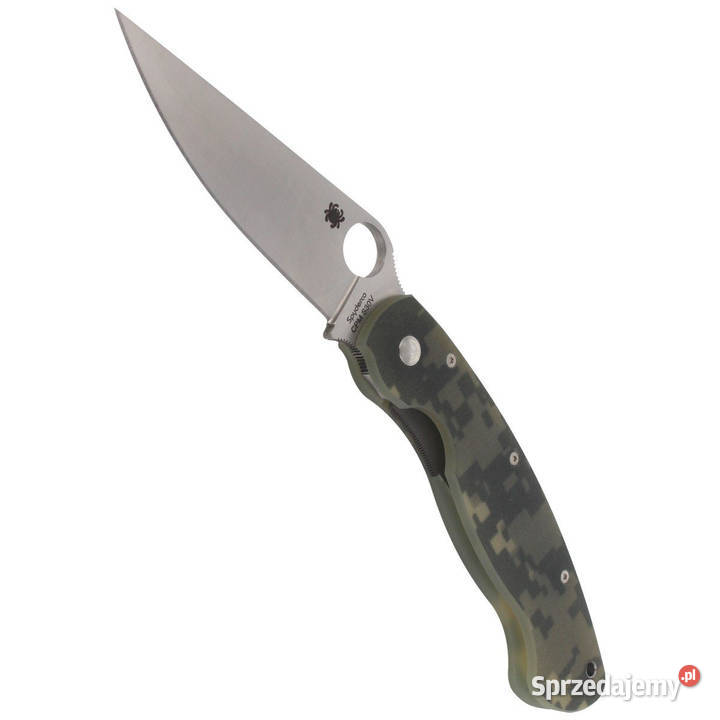 Nóż składany Spyderco Military G10 Camo Plain Warszawa