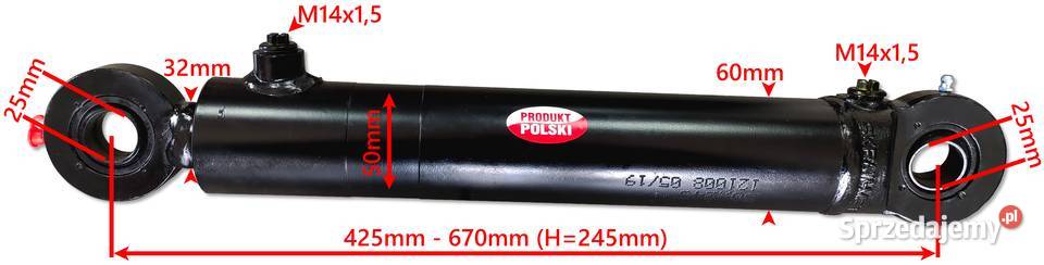 SIŁOWNIK Cylinder PODNOŚNIKA ZETOR 5011 Skok 245 Hydraulika Solec Kujawski