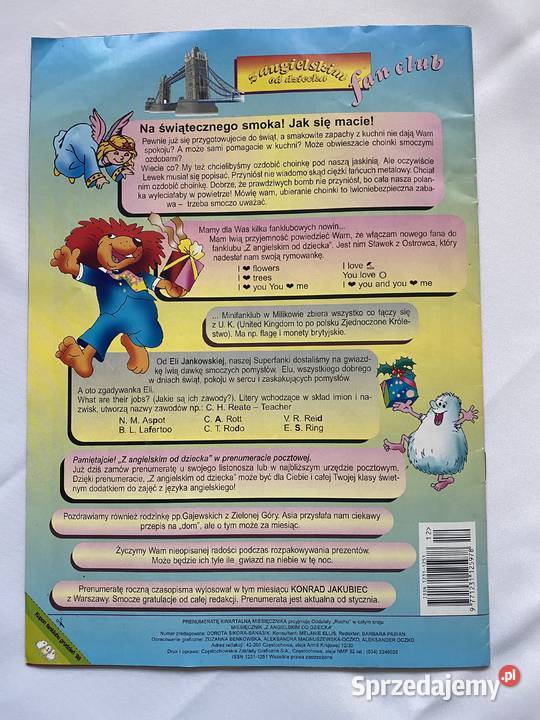 Z angielskim dzieckamiesiecznik 121998 miękka lubelskie Lublin