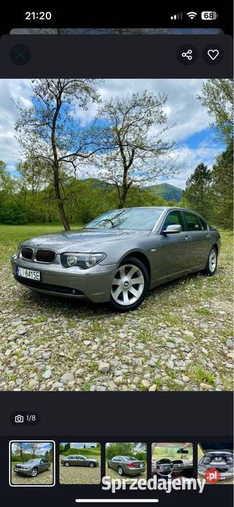 BMW 750Li zadbana poduszka powietrzna Mszana Dolna